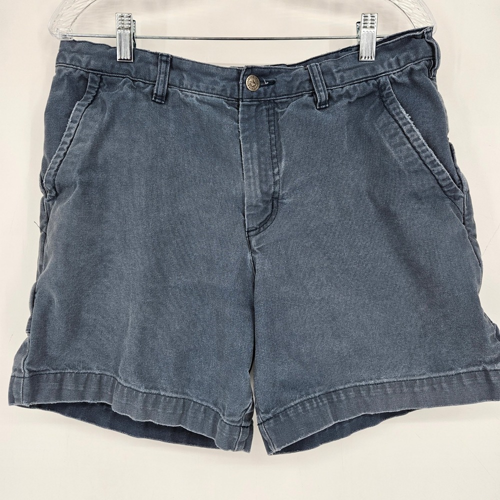 Vintage 70s 80s Patagonia Stand Up Shorts Mens 32 Blue Cotton Canvas